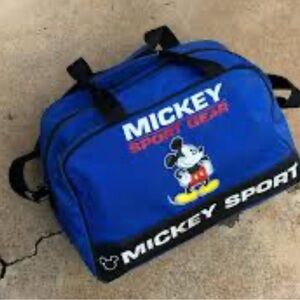 Walt Disney Mickey Mouse Sport Gear Blue Medium Size Gym Nylon Duffle Bag